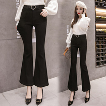 Micro-horn pants woman 2020 autumn winter new outwear with underpants to be slim and high waist and easy winter