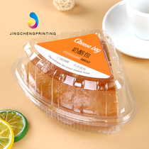 Triangle Transparent Cheese Bag Packed Boxes Milk Cheese Bread Box Eight Inch Pieces Mousse Thousands of Cake Cake Packs