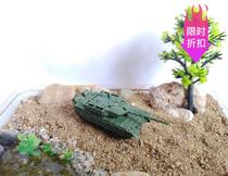  Finished product 1:144 Mini sandbox tank model China 99A main battle tank Green light brown full 50