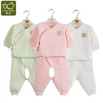 Rabbi childrens clothing LODAG10101 clip Silk open crotch set new thermal underwear autumn and winter