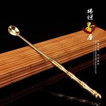 Buddhas Spice House Pure Bronze Natural Color Scents Spoonful Spoon Grey Escort Fire Chopsticks Fragrant Teaspoon Spiced Suchum Seal Parsley Accessories