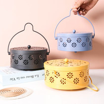 Home Fire Protection Mosquito Incense Stove Creativity With Cover Mosquito Incense Tray Mosquito Incense Rack Large Number Anti-Burn Indoor Sandalwood Stove Incense Stove