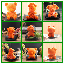 3D butter hot pot bottom mold red oil butter silicone mold hot pot bottom material modeling mold bear 1kg