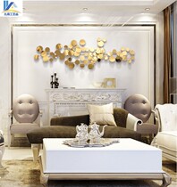 Light luxury wall decoration wrought iron decoration living room dining room bedroom wall metal wall decoration three-dimensional home Creative Wall pendant