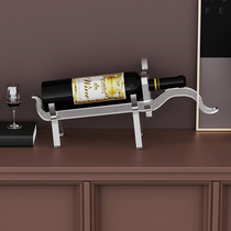 Red Wine Rack Swing Modern Light Luxury Personality High-end Creative Wine Bottle Rack Wine Cabinet Slanted Acrylic Wine Shelf