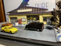 Japan DDF N scale 1:150 sand table finished scene model Central high-speed service area spot