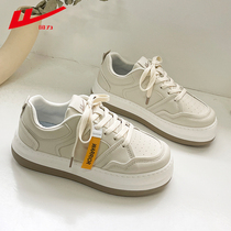 Back Force Big Heads Board Shoes Women 2022 Spring New Tide Shoes Sports Casual 100 Hitch Low Help Retro Little White Shoes