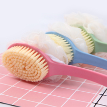 Bath brush Bath brush Do not ask for people back bath bath towel Long handle rub bath towel Soft hair rub mud rub back artifact