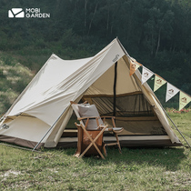 Mugao Flute Outdoor Equipment Family Light Luxury Large Space Camping Rainproof Thick Cotton Camping Tent Age 150