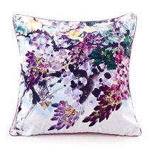 Wisteria Chinese flower and bird mahogany sofa pillowcase bedside back office bag car pillow with core