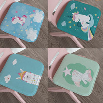 Self-priming classroom student cushion small child pad butt kindergarten butt pad with rope thickened child cushion
