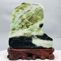  (Picturesque clouds and smoke) Four famous jade boutique Dushan Jade hand handle pendant decoration 5 kg y110