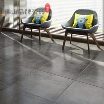 Antique brick Wabi-sabi wind floor tiles Living room simple indoor balcony Cement gray matte non-slip floor tiles 600x600