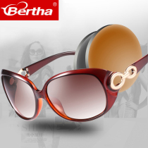 Bertha new custom degree myopia polarized sunglasses finished European and American ladies fashion big frame tide sunglasses