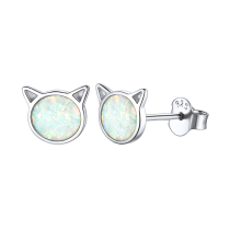 Cute Silver Cute Cat Ears Nails Female Summer Novelty Design Sensation 925 Silver Europoeolithic Ear Ornaments 2021 New Wave