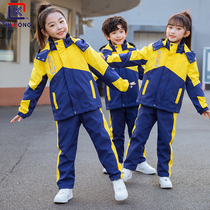 Primary school students detachable inner jackets three-piece suit uniforms for Kids Kindergarten yuan fu cold and warm suit