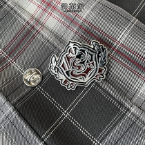 (Royal Tea Home) Night song badge JK uniform grid skirt bag shirt matching accessories small items (spot)