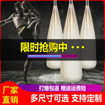 Customized self-loading canvas adult childrens taekwondo hanging style sanda boxing sandbag iron sand empty sandbag