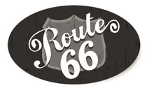 Highway 66 gray old school motorcycle sticker cafe Racing Retro magnetic sticker colorful laser sticker