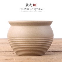 Coarse pottery plain burning breathable new DIY hand-painted potted fresh and simple fleshy ceramic flowerpot