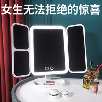 Womens Day Gift Gifts Girls Practical Girls Giving Girls Surprised Makeup Mirror LED Precious Romantic Gift