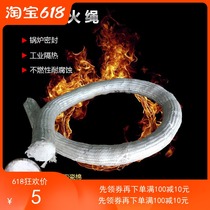 Glass fiber rope fireproof suction oil wick ceramic fiber high temperature oven door sealing rope boiler Embedded Packing