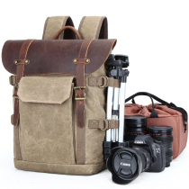 Qiguxi retro anti-fouling batik photography SLR digital camera bag computer bag travel bag casual trendy men's bag