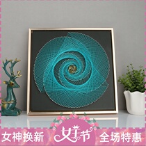 String Silk Painting Solid Nail Winding Painting Creative Handmade Diy Making Gift Material Bag Sand Yarn