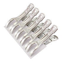  Stainless steel household clip clothesline clothes clip drying quilt large clip Small fixed hanger windproof clip