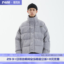 (F426 official store)Couple street phantom font thickened cotton clothing Hip-hop loose vintage hiphop jacket