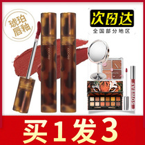 Joogyee fermented amber matt mist surface lip glazed lip mud velvet red shell mirror water light velvet student