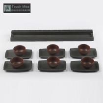 Touch Miss Wujinshi cup holder cup holder kung fu tea set tea ceremony accessories home simple coaster tea shelf