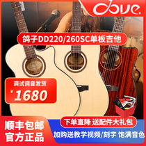 Official DOVE pigeon folk Veneer Guitar DD260 220C beginner 41 inch 40 inch face Single electric box Qin