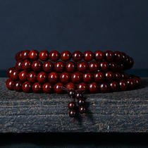 Fidelity Old Stock High Density Oil India Small Leaf Purple Sandalwood 10mm 108 Buddha Beads Bracelet Handstring Collection