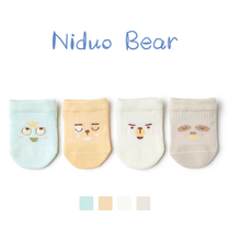 Nido Bear 2020 Baby Socks Pure Cotton Spring Summer Thin summer early birth baby Young children cute Songkou