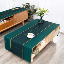 Nordic minimalist style living room tea table cover cloth waterproof thickened cotton linen table cloth anti-scald rectangular table cloth