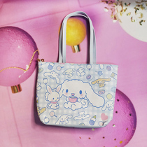 (large number single shoulder bag) Yugui dog small white dog large ear dog PU single shoulder bag