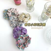 (Buy 2) French romantic series retro small flower large intestine Hairband girlish gentle hair rope