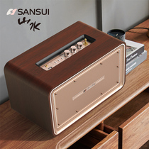Sansui landscape A5 wireless Bluetooth speaker large volume 3d surround mobile phone portable home desktop retro mini countertop small audio heavy subwoofer player