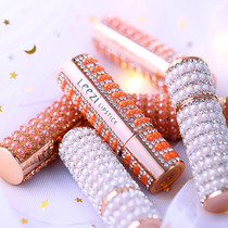 Li Jiaqi recommends the net red with the same paragraph without dropping the color matt and fine flash small gold drill pearl lipstick with red student lipstick