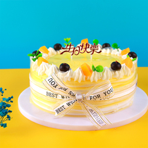 Fruit lasagna cake model 2021 new simulation fake cake does not fade and does not deform plastic custom sample package