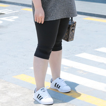 Special size womens pants 200kg seven points leggings outside wearing slim fat fat mm200 kg fat increase thin pants thin