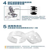 Rear shock absorbing buffer block rear shock absorber repair bag upper seat rubber cushion top rubber flat bearing after Jianghuai Ruiying