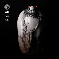 Meihua Luo Chen Yihui Zhengzheng Zhong Kui Dehua Ceramic Statue Handmade White Porcelain Home Living Room Decoration