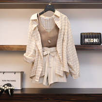 Summer size two pieces of fake mother suit men dress up womens clothes reverse string Womens mens skirt cos supplies