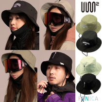 USS2 Korea ski hat single double board male and female outdoor sports hat anti-cold wind warm clothes fisherman fishing cap