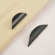 Custom through-the-top cabinet door invisible handle punch-free black modern simple light luxury gold chest of drawers wardrobe handle