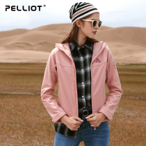 Besch and autumn and winter outdoor soft shell clothing female male wind proof thick coat soft shell fleece jacket