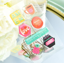 Judy hand-paved DIY hand account material drop sticker sticker Handbook decoration sticker LOVE