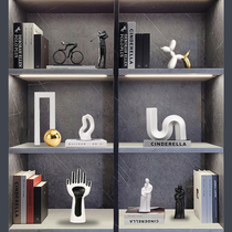 Ornaments simple modern living room office abstract artwork wine cabinet TV cabinet bookcase bookshelf soft decoration ornaments